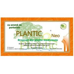 Dropsuri din plante medicinale cu aroma de portocale plantic neo, 16 buc