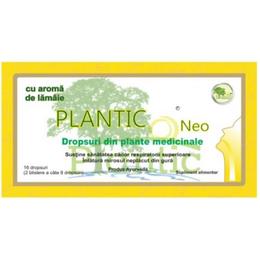 Dropsuri din plante medicinale cu aroma de lamaie plantic neo, 16 buc