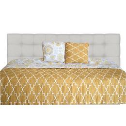 Set cuvertura cu doua fete si pernute decor, matlasata, colectia luxurio, tosca turandot, 220x240 cm, galben