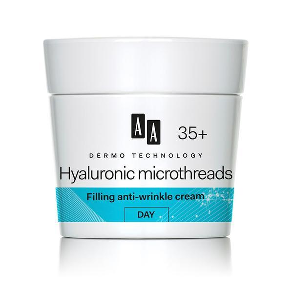 Crema de zi antirid AA Hyaluronic microthreads 35, Oceanic, 45 ml