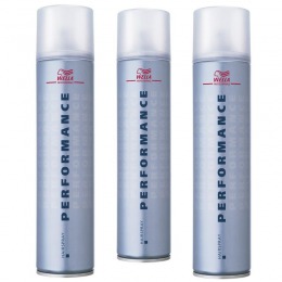 Pachet fixativ cu fixare medie - wella professionals performance strong hold hairspray 500 ml ( 2 + 1 )