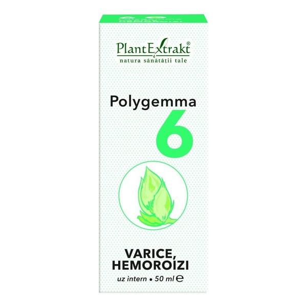 Polygemma Nr 6 Varice si Hemoroizi Plantextrakt, 50 ml