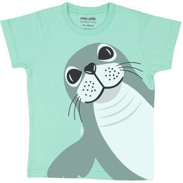 Tricou vernil foca, varsta 1 - 7 ani - coqenpate