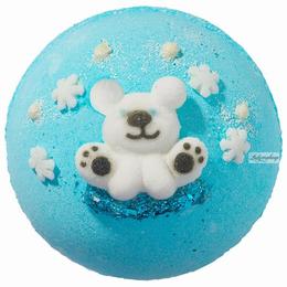 Bila efervescenta de baie, polar express, bomb cosmetics, 160 gr 