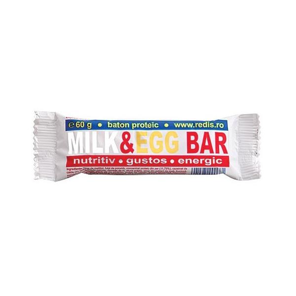 Baton Proteic Milk &amp; Egg Bar Redis, 60g