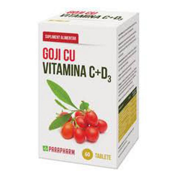 Goji cu Vitamina C si D3 Quantum Pharm, 60 comprimate