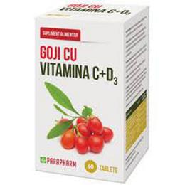 Goji cu vitamina c si d3 quantum pharm, 60 comprimate