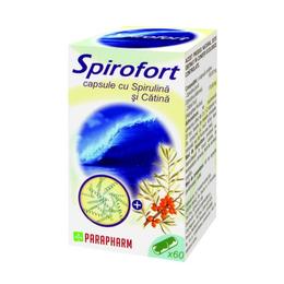 Spirofort cu spirulina si catina quantum pharm, 30 capsule