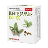 Ulei de Cannabis CBD 100 Quantum Pharm, 30 capsule