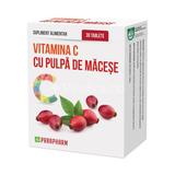 Vitamina C cu Pulpa de Macese Quantum Pharm, 30 capsule
