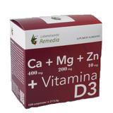 Ca + Mg + Zn + Vitamina D3 Remedia, 120 comprimate