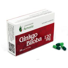 Ginkgo biloba 120 mg remedia, 30 capsule