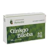 Ginkgo Biloba 40 mg Remedia, 30 capsule