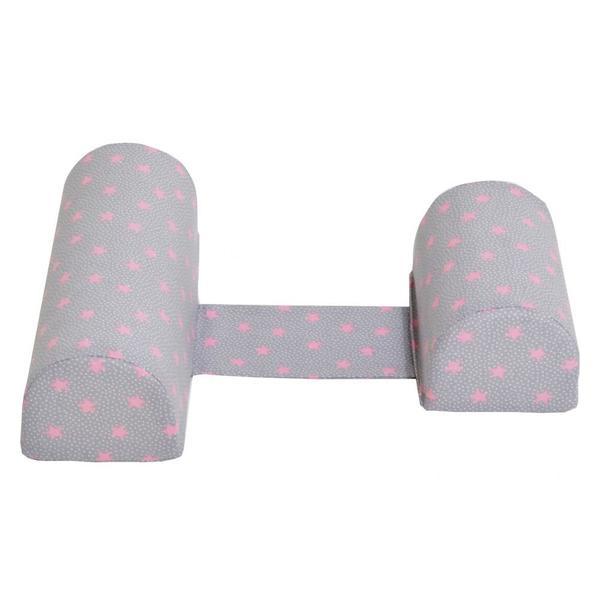 Perna anti-rasucire si pozitionare bebelusi pink stars grey