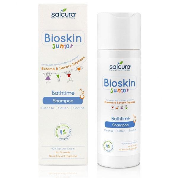 Șampon pentru scalp uscat, cu eczeme salcura bioskin junior 200 ml