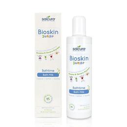 Lapte de baie pentru pielea predispusă la eczeme și uscare severă salcura bioskin junior 300ml