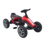 Kart cu pedale cu roti din cauciuc EVA Go Kart Racing Red