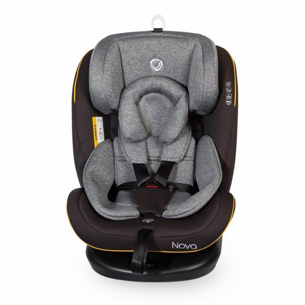 Scaun auto rotativ cu isofix grupa 0-36 kg nova gri