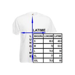 Tricou barbatesc personalizat fruit of the loom, alb 2xl