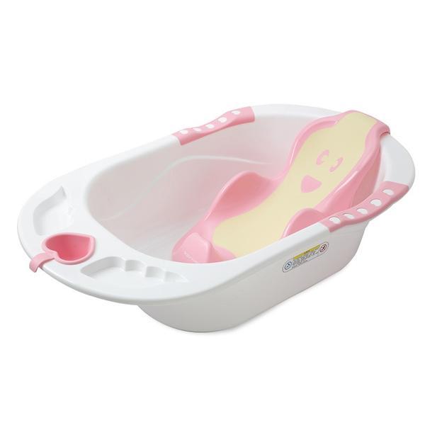 Cadita ergonomica cu suport detasabil little mom sunny pink