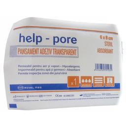 Pansament adeziv transparent steril roval med, 6 x 8cm