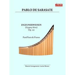 Zigeunerweisen. pan flute si piano - pablo de sarasate, editura Sonart