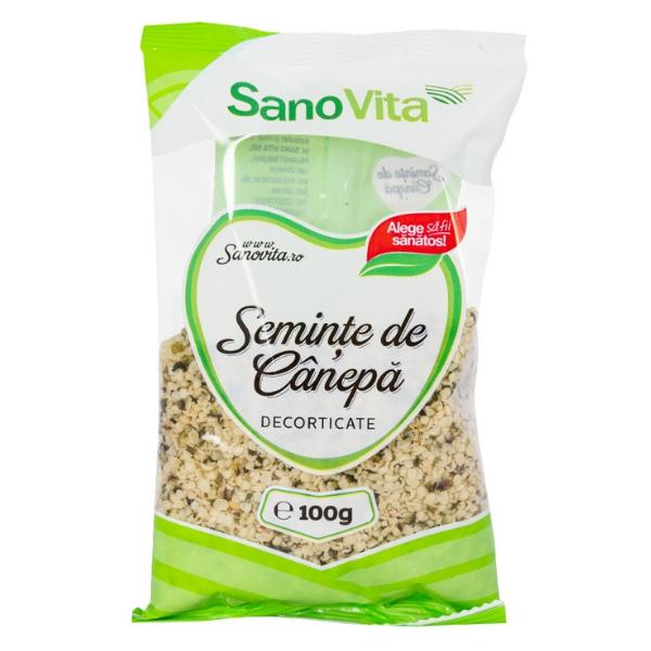 Seminte de Canepa Decorticate Sano Vita, 100g