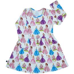 Rochita cu maneca lunga imprimeu printese din povesti varsta 2 - 3 ani belkids