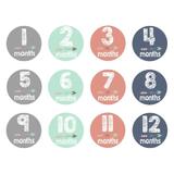 Set 12 autocolantele “Primele luni” colorat - Drool