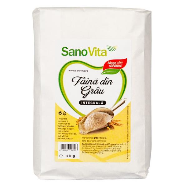 Faina integrala de grau sano vita, 1000g