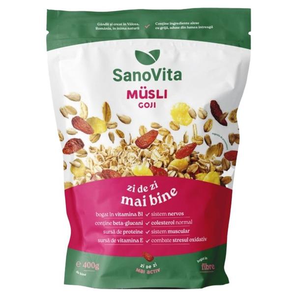 Musli cu Goji - SanoVita Zipper, 400 g