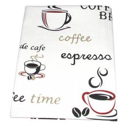 Fata de masa cu imprimeu coffee, 80x80 cm, model 1 - happy gifts