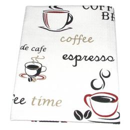 Fata de masa cu imprimeu coffee, 80x80 cm, model 1 - Happy Gifts