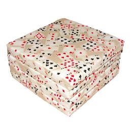 Set 4 perne pentru scaun imprimeu carti de joc dimensiuni 35x35 - Happy Gifts