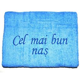 Prosop personalizat Cel mai bun nas, 140 x 70 cm, albastru - Happy Gifts