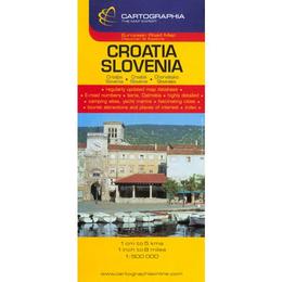 Croatia Slovenia - Harta, editura Cartographia