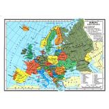 Harta Europa (Fizica) + Europa (Politica), editura Didactica Si Pedagogica