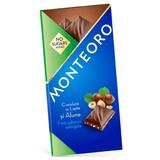 Ciocolata cu Lapte si Alune fara Zahar Monteoro Sly Nutritia, 90 g