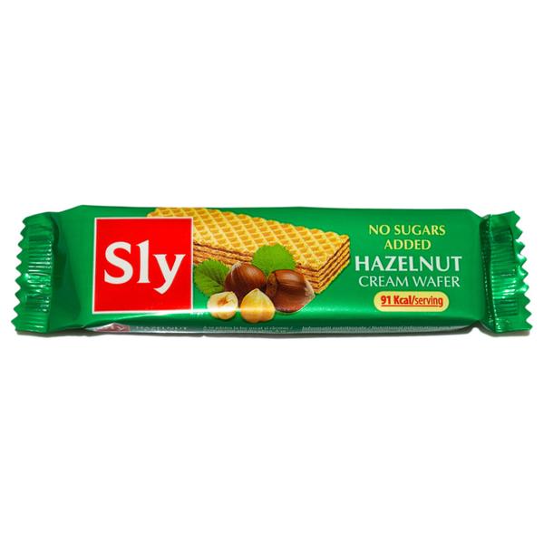 Napolitane cu Alune fara Zahar Sly Nutritia, 20 g