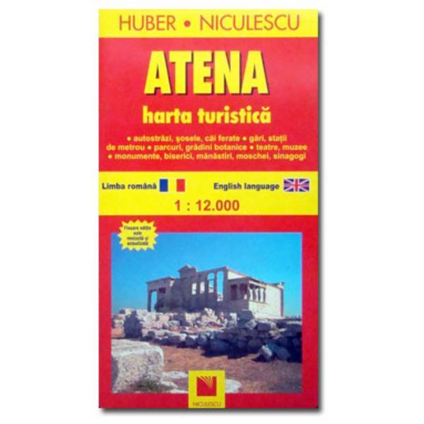Atena - Harta turistica, editura Niculescu