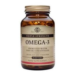 Omega 3 putere tripla solgar, 50 capsule