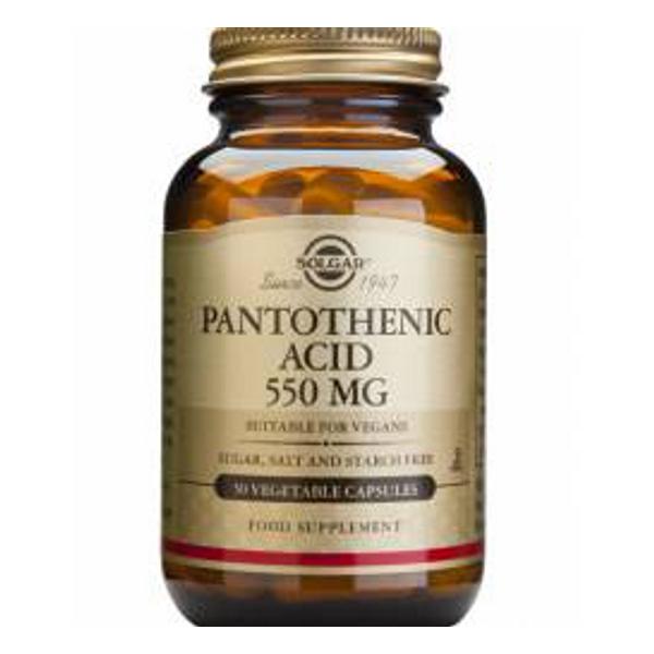 Acid Pantothenic 550 mg Solgar, 50 capsule