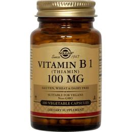 Vitamina b1 100mg solgar, 100 capsule