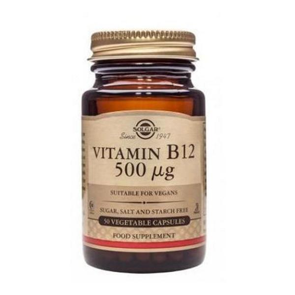 Vitamina B12 500 mcg Solgar, 50 comprimate