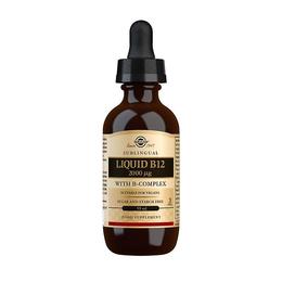 Vitamina b12 liquid + b complex solgar, 59 ml