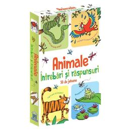 Animale. intrebari si raspunsuri. 50 de jetoane, editura didactica publishing house