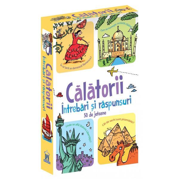 Calatorii. Intrebari si raspunsuri. 50 de jetoane, editura Didactica Publishing House