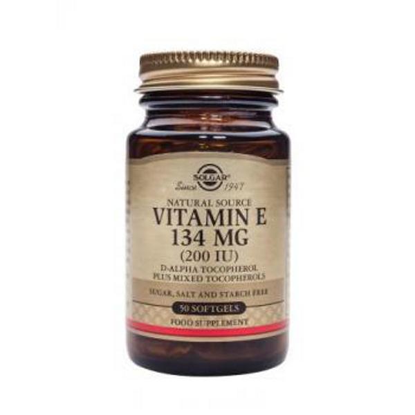 Vitamina E 134 mg 200 UI Solgar, 50 capsule