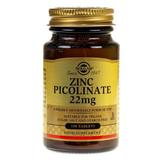 Zinc Picolinat 22 mg Solgar, 100 comprimate