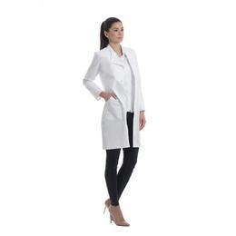 Halat medical dama 01 carré, culoare alb - marimea m